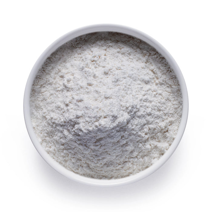 Bulk vanilla extract powder in a white ceramic bowl, wholesale superfood ingredient by Dolce Superfoods