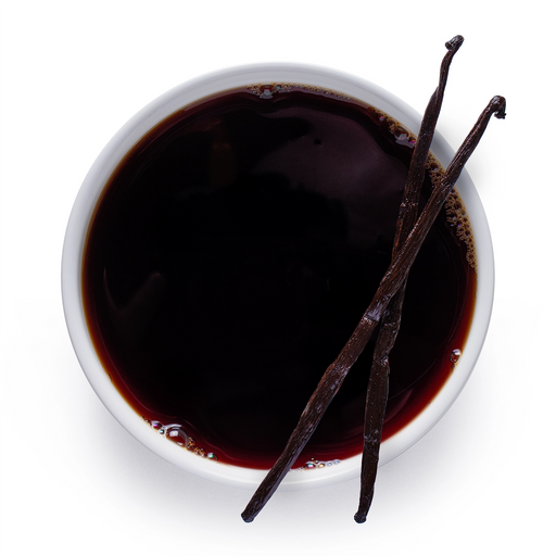 Dolce Superfoods organic pure vanilla extract on white background