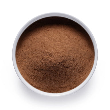 Bulk organic guarana powder in a white ceramic bowl, wholesale superfood ingredient by Dolce Superfoods