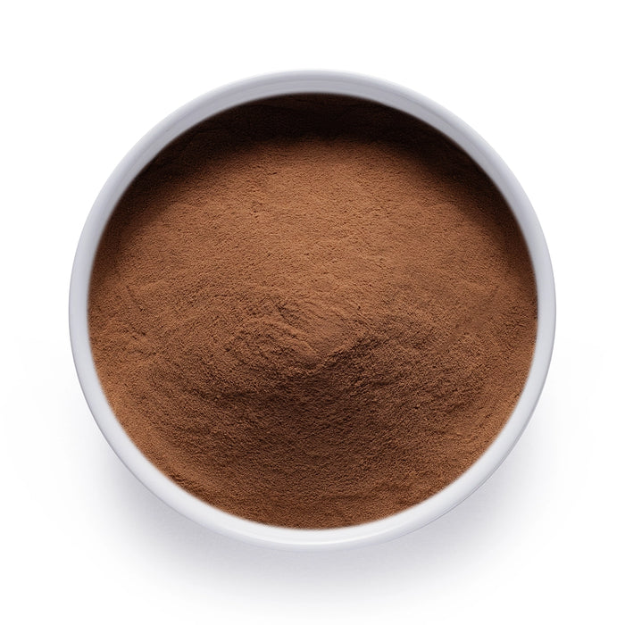 Bulk organic guarana powder in a white ceramic bowl, wholesale superfood ingredient by Dolce Superfoods