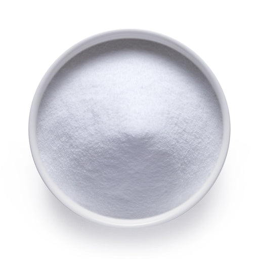 A white bowl of Dolce Superfoods Agave Inulin Powder.
